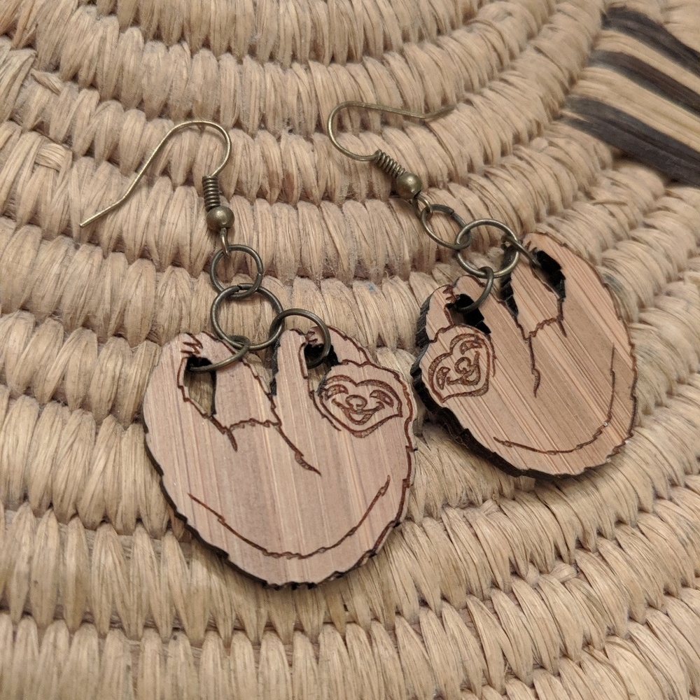 Sloth earrings